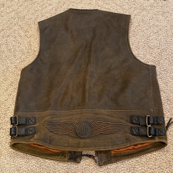 Harley Davidson leather vest Medium - Picture 9 of 12